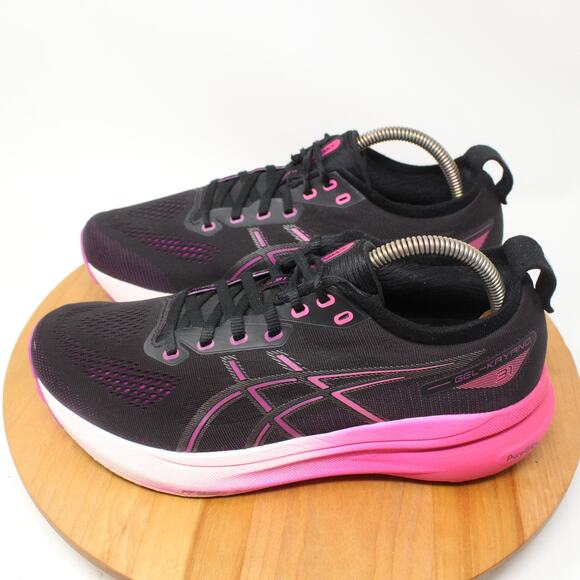 Asics Shoes Womens 9.5 Gel Kayano 30 Running Sneakers Black Pink Gym Athleisure - Picture 3 of 11